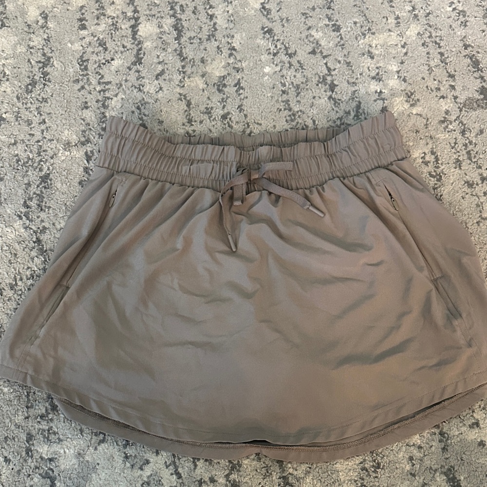 Stylish Brown Skirt with Drawstring